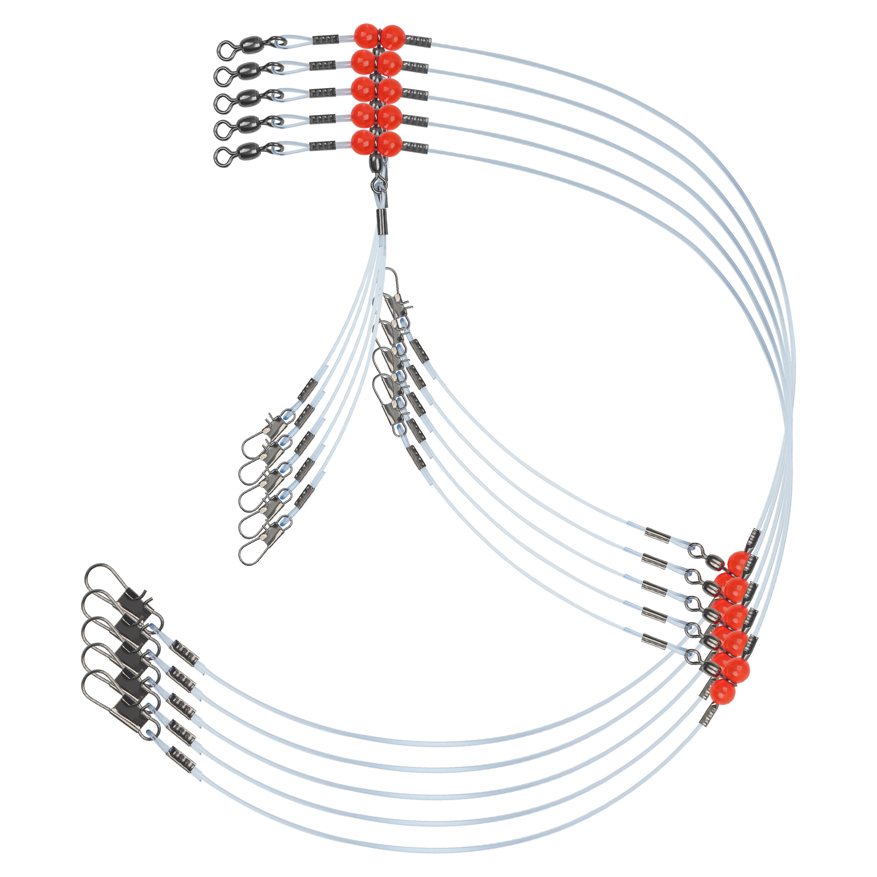 Surf Fishing Equipment - 12 sztuk nylonowych prowadnic wędkarskich z