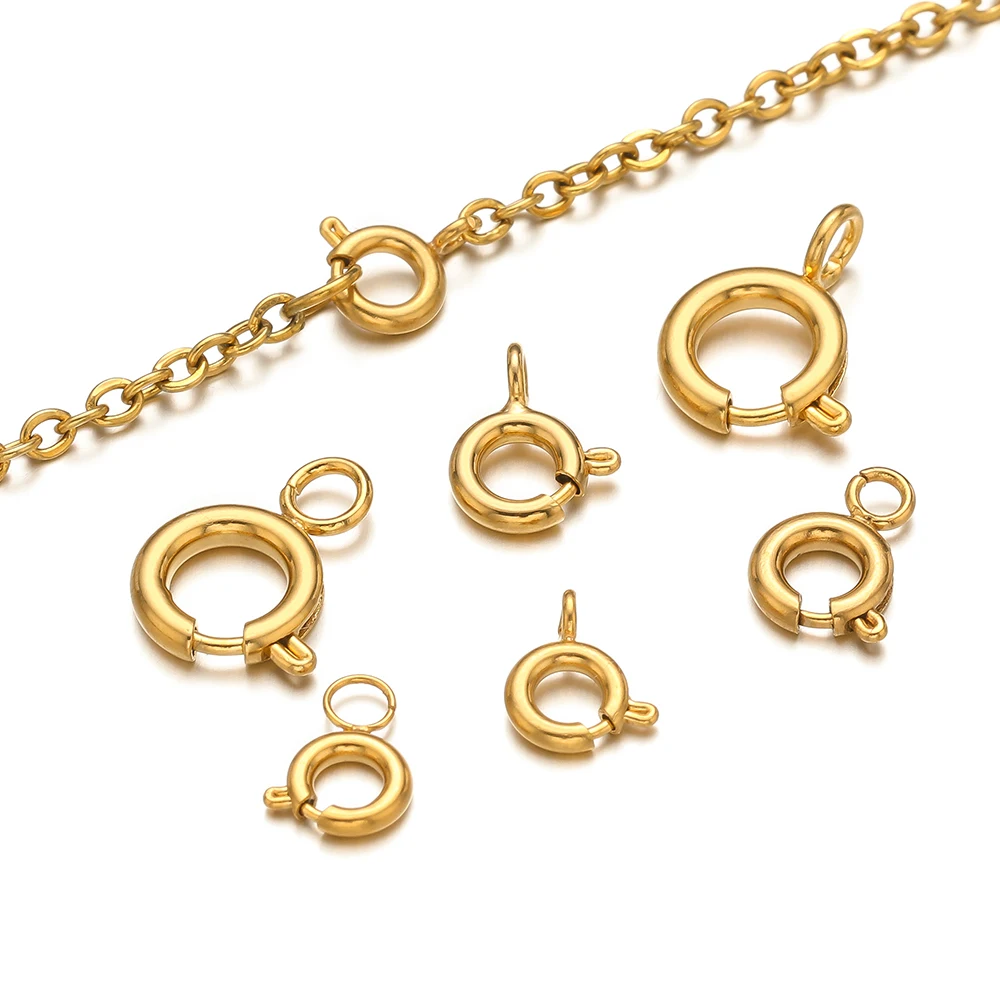 Circle Hook Set - 10 szt. Zapięcia sprężynowe ze stali