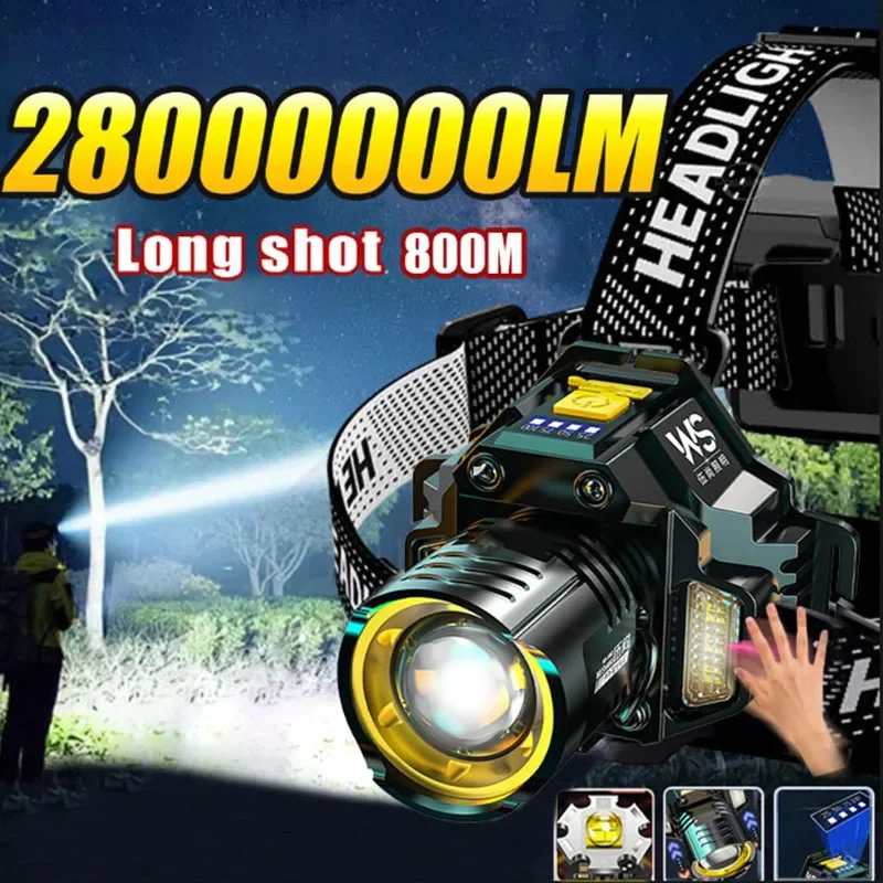 Fishing Headlamp - Mocna latarka czołowa LED z czujnikiem