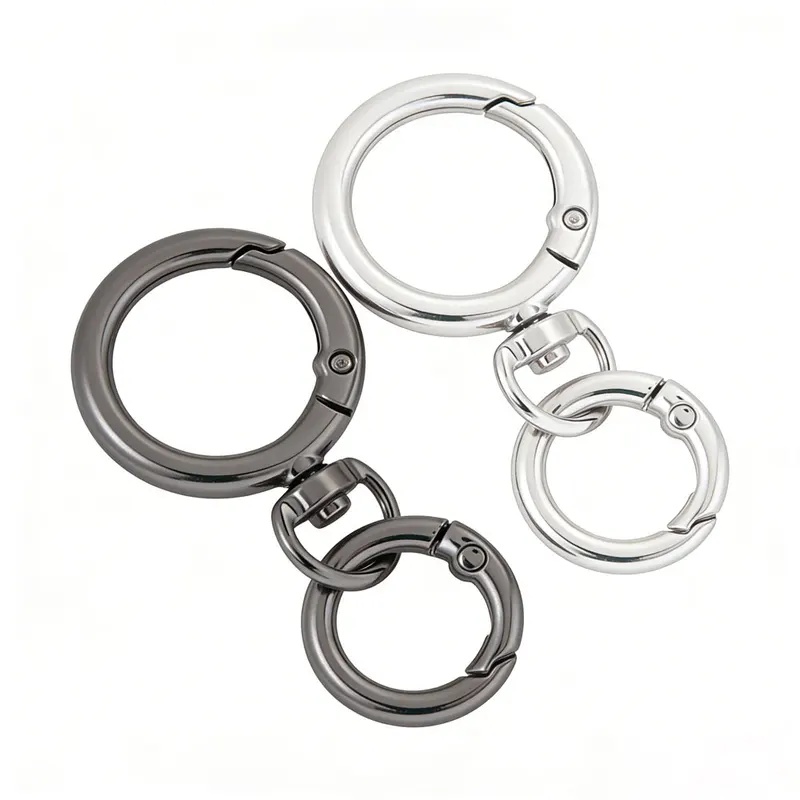 Circle Hook Set - 2 Zestawy Okrągłych Karabińczyków Sprężynowych z