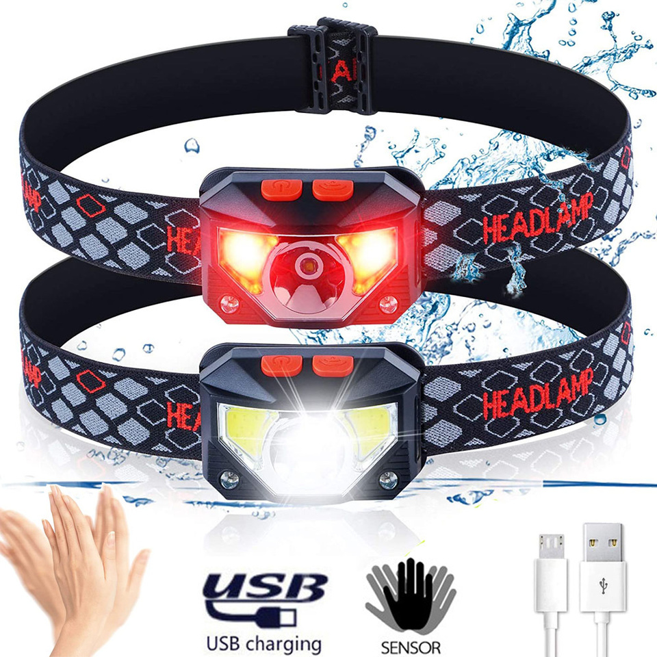Fishing Headlamp - Latarka czołowa LED z 8 trybami,