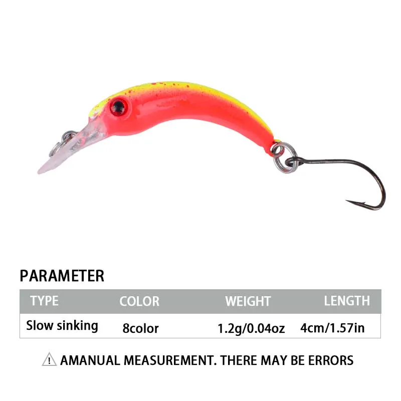 8 szt. Wolno Tonących Przynęt  – Fishing Equipment For Trout recenzja i cena