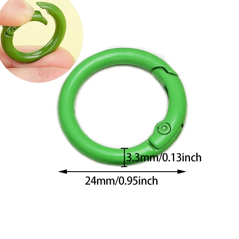 10 szt. Kolorowe 24mm metalowe – Circle Hook Set recenzja i cena