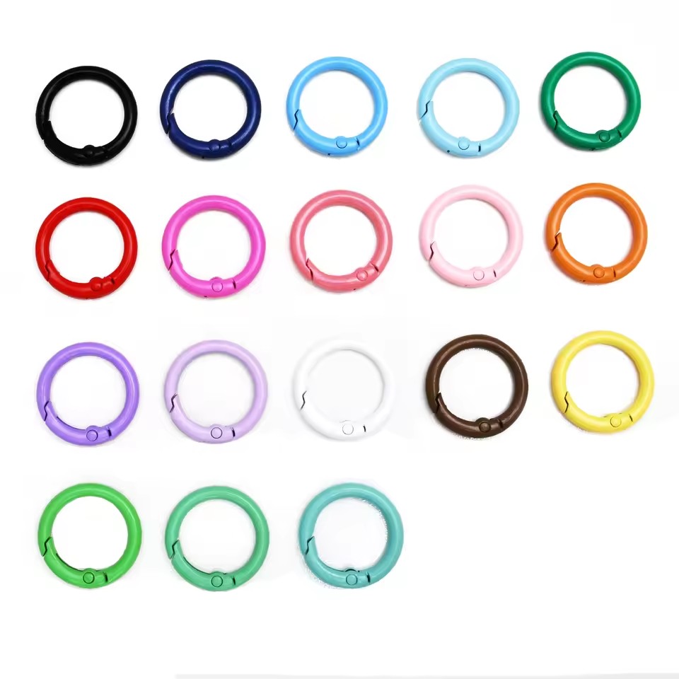 10 szt. Kolorowe 24mm metalowe – Circle Hook Set recenzja i cena