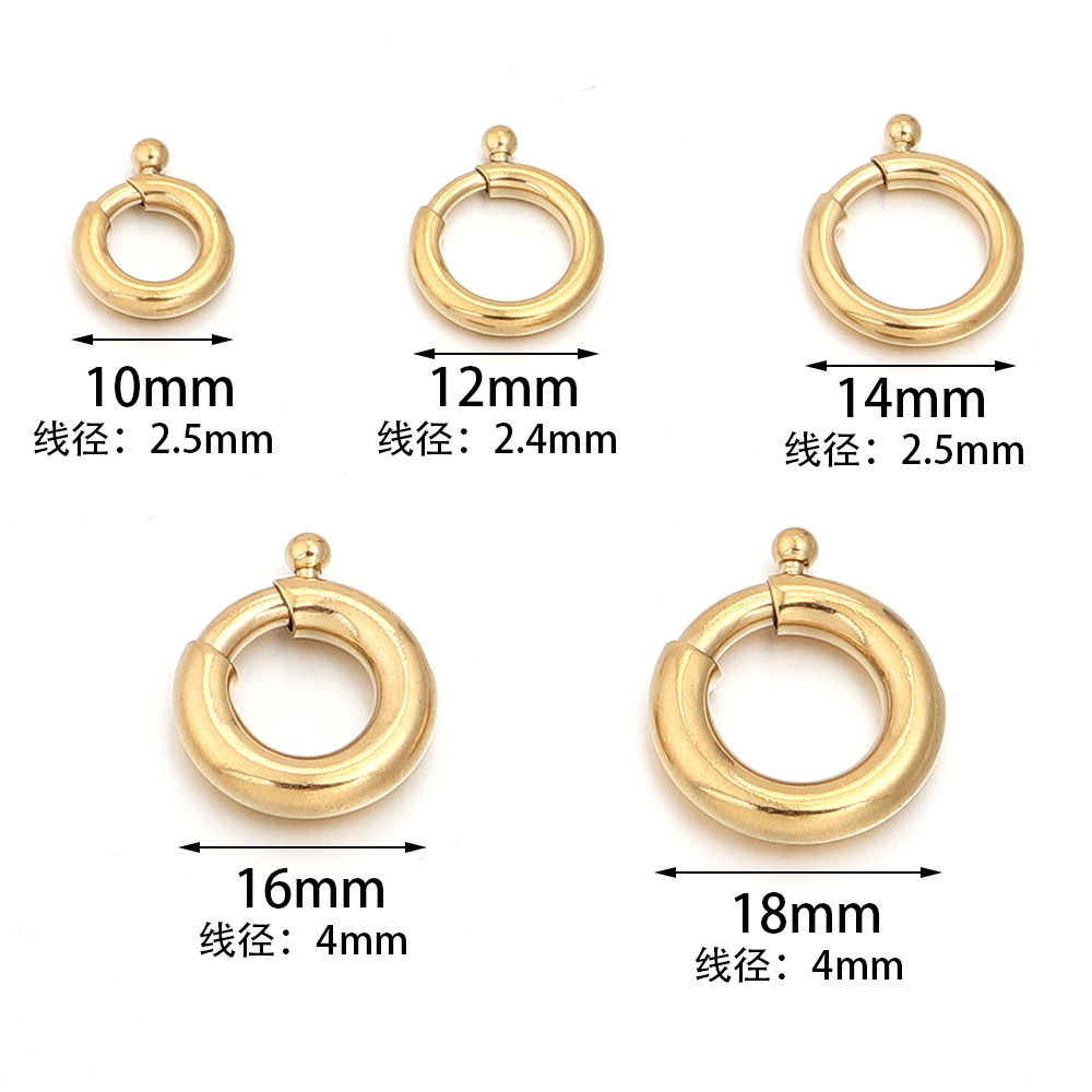 2 szt. Zapięcia sprężynowe ze  – Circle Hook Set recenzja i cena
