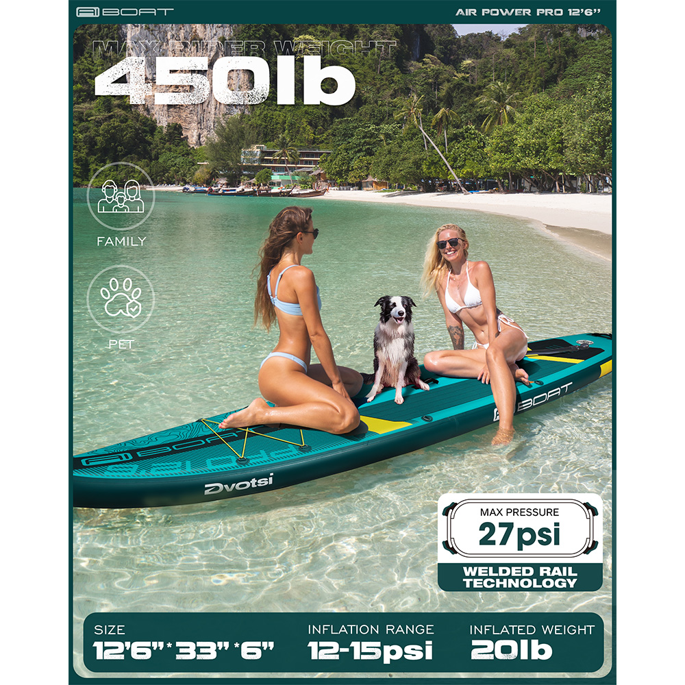 AIBOAT Green Pro SUP Wodoodpor – Fishing Equipment For Beginners recenzja i cena