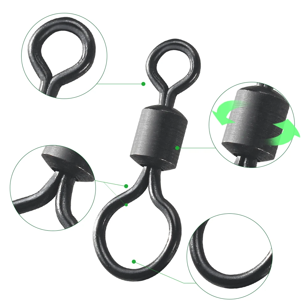 100 szt. Krętlików Karpiowych  – Fishing Equipment For Beginners recenzja i cena
