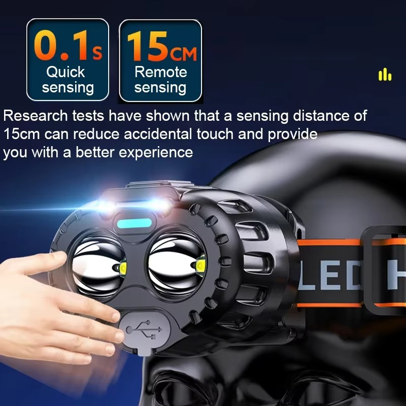 Mocna indukcyjna latarka czoło – Fishing Headlamp recenzja i cena