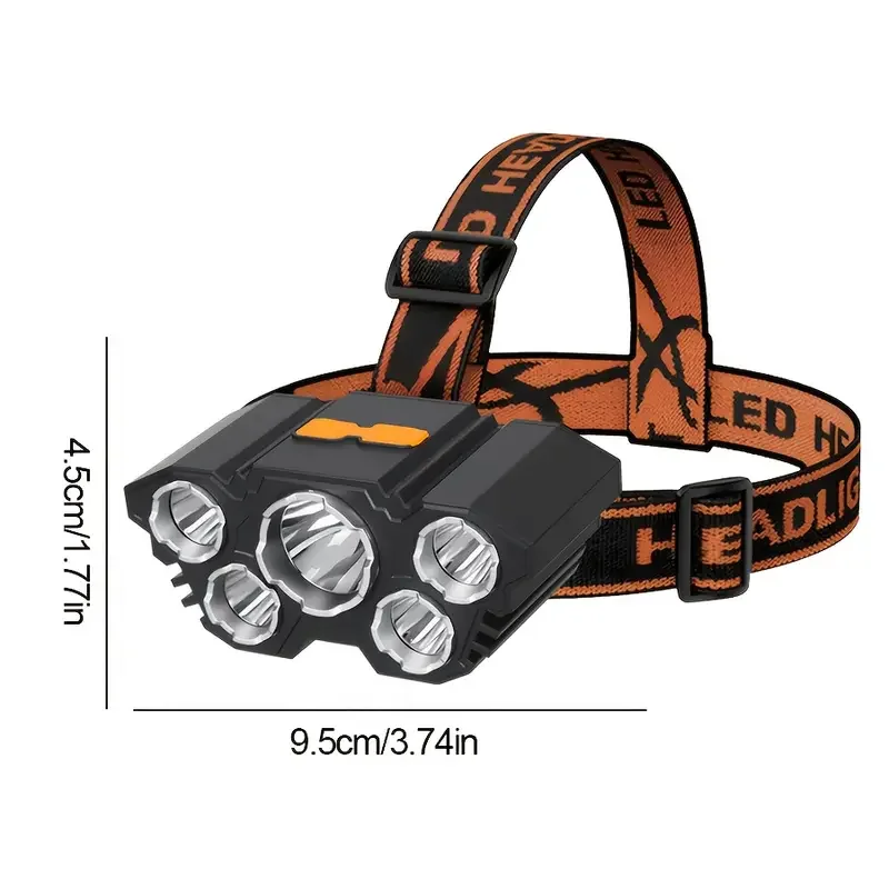 Przenośna latarka czołowa z 5  – Fishing Headlamp recenzja i cena